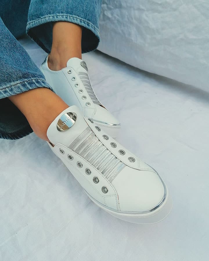 basket blanche chic femme