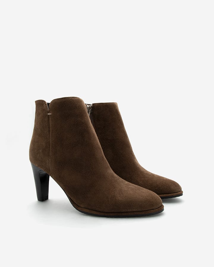 bottines camel cuir femme