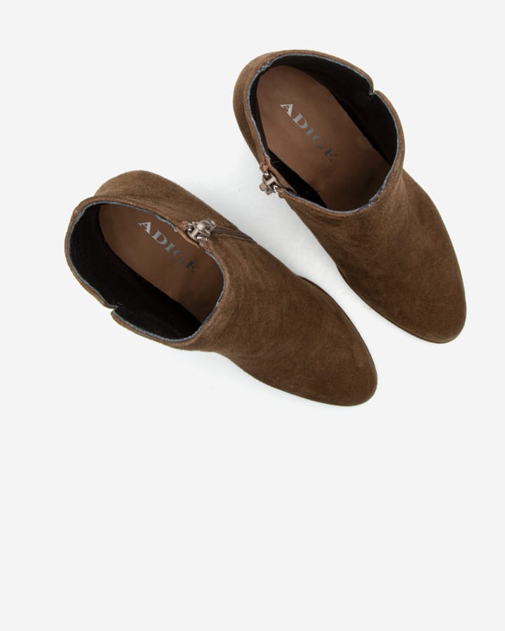 bottines camel cuir femme