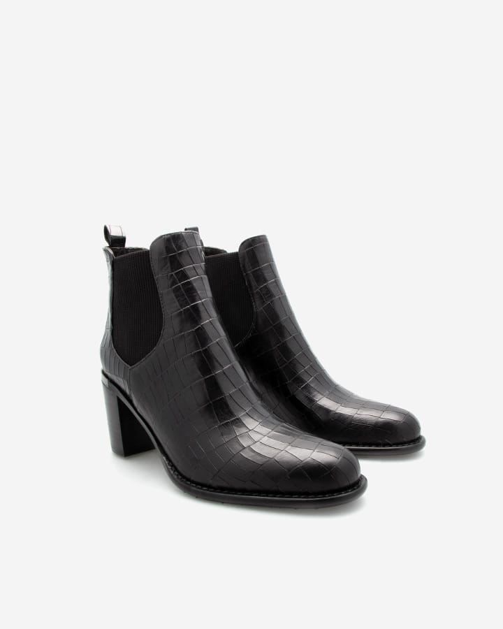 bottines imitation croco