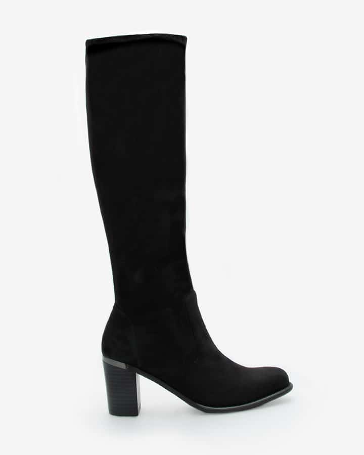 bottes stretch femme noir