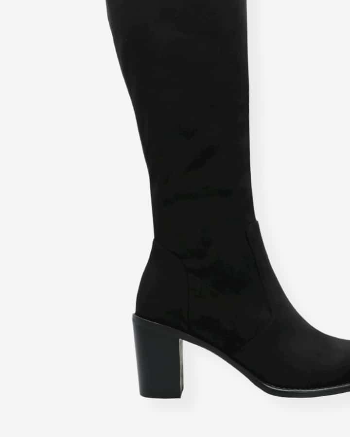 Bottes suede sales noir femme