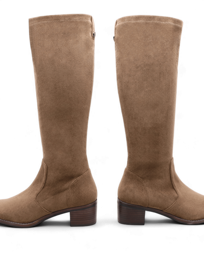 Bottes stretch femme camel​