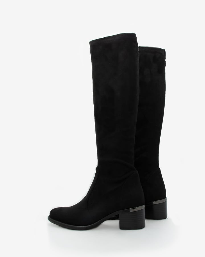 bottes velours noir