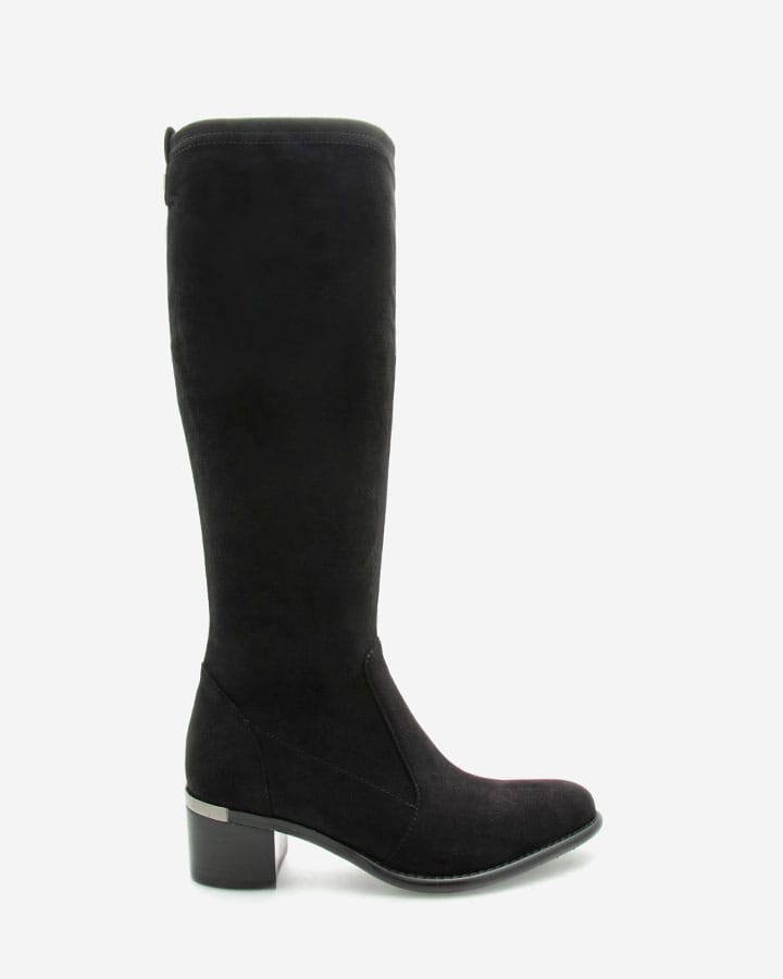 bottes stretch cuir femme