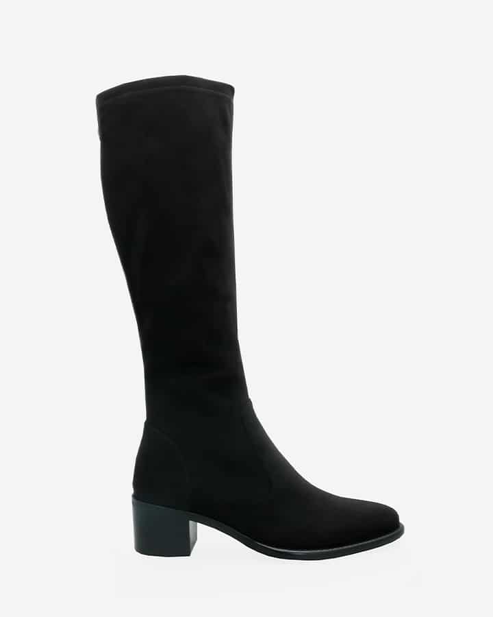 bottes stretch femme noir