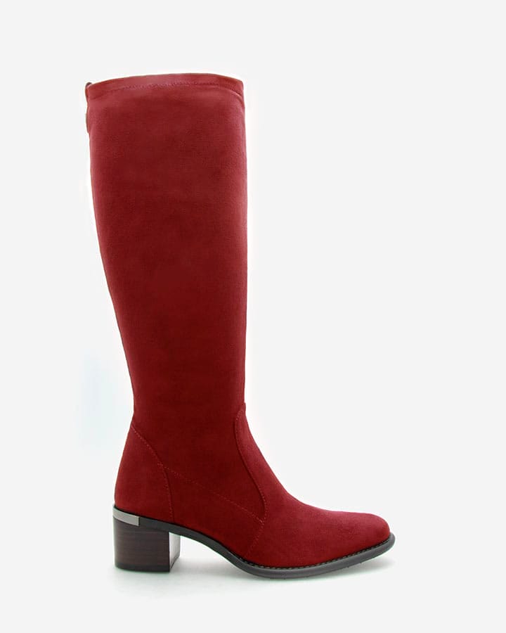 botte rouge femme