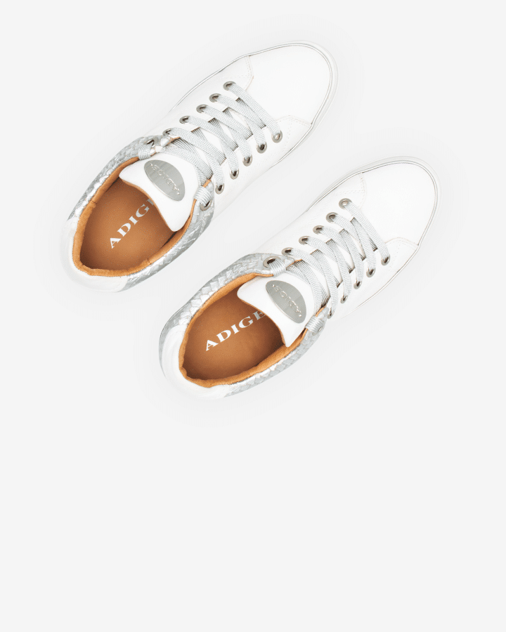 Basket ville sale blanche femme