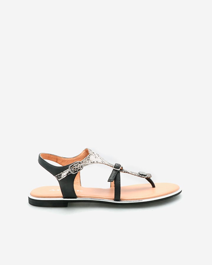 Sandales cheap imprimé python