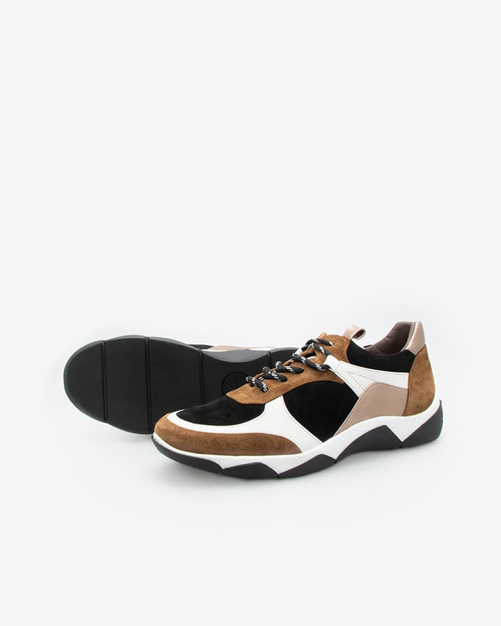 Sneakers femme cuir marron deals