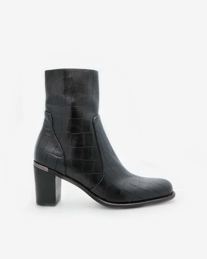 Bottine talon noir femme