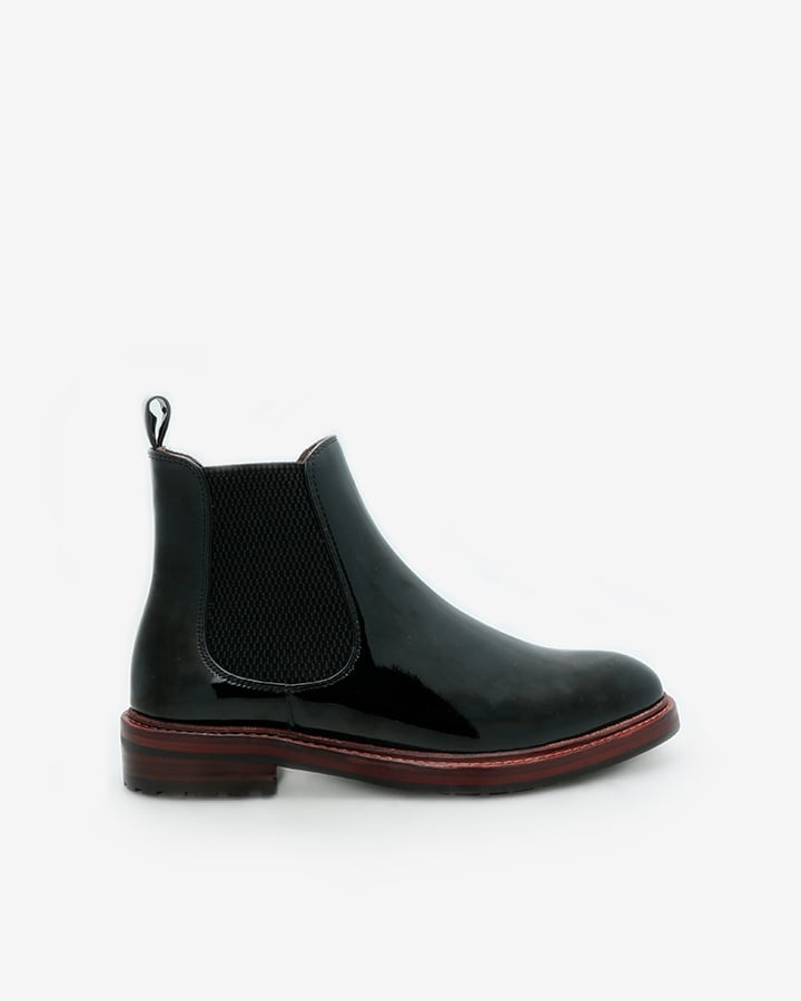 Chelsea boots vernis noir Nilou
