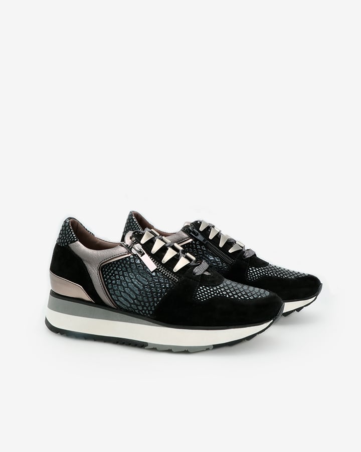 Basket noir confortable femme deals