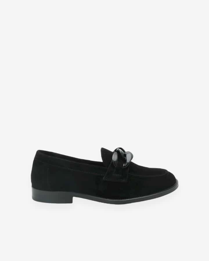 mocassin chic noir femme