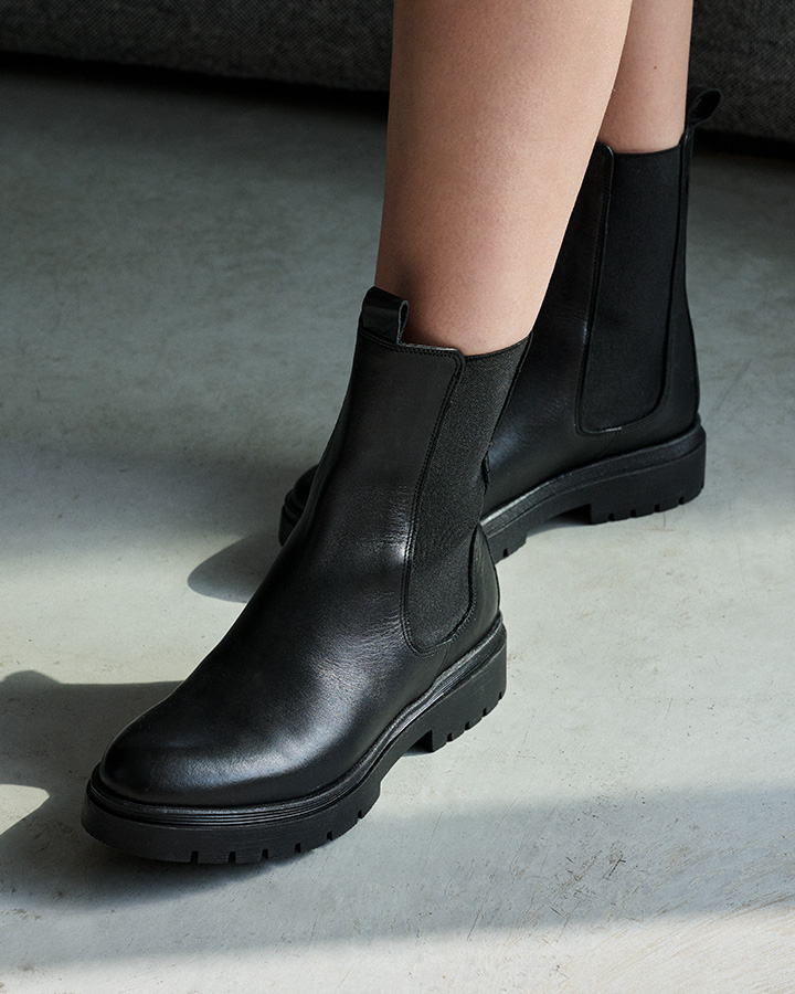 chunky boots femme noir