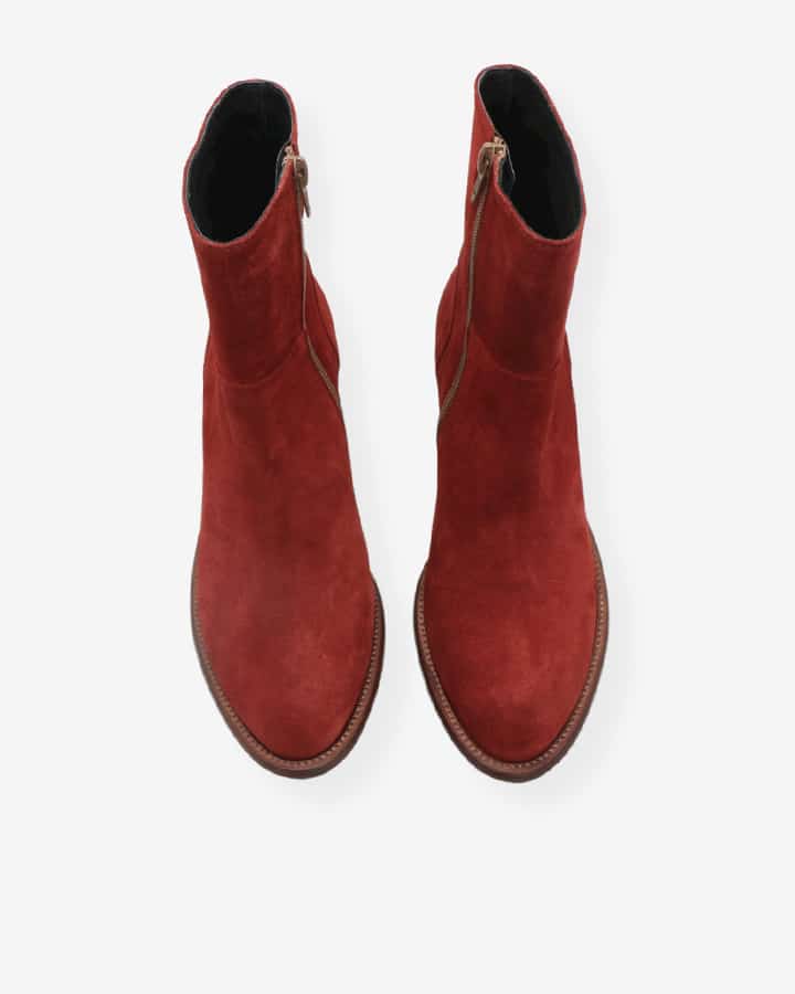 Bottine Rouge Talon Femme Paco Adige Chaussures
