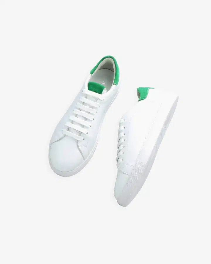 Basket blanche et verte femme shop