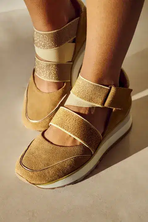 basket ballerine xary camel