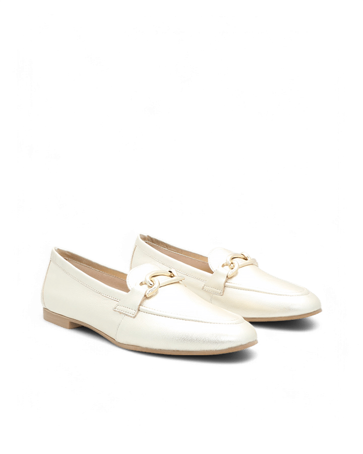 mocassin cuir doré laurel adige