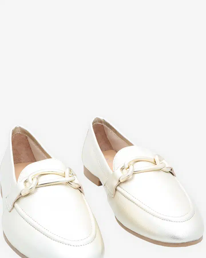 Mocassin cuir dor Femme Laurel Adige Chaussures