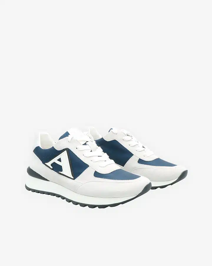 Basket bi-material bleu yari