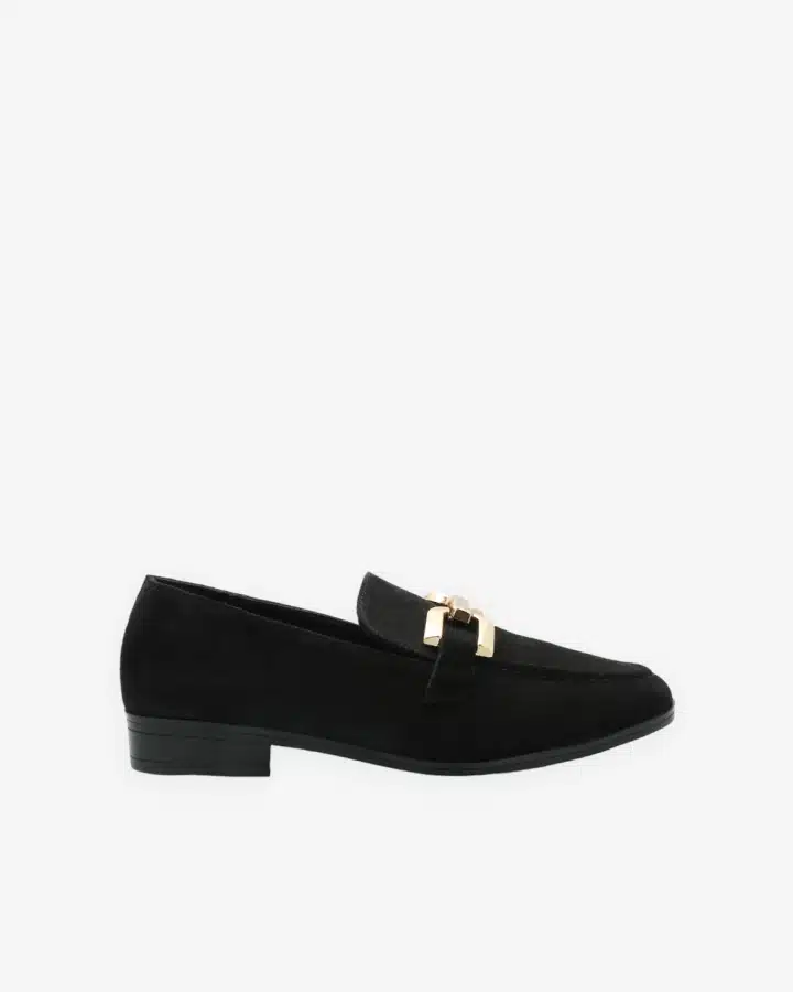 Mocassin daim noir Kate Adige Chaussures