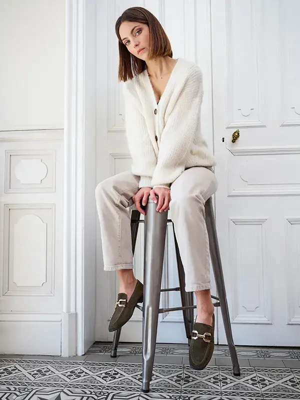 Mocassin chic Kate femme velours
