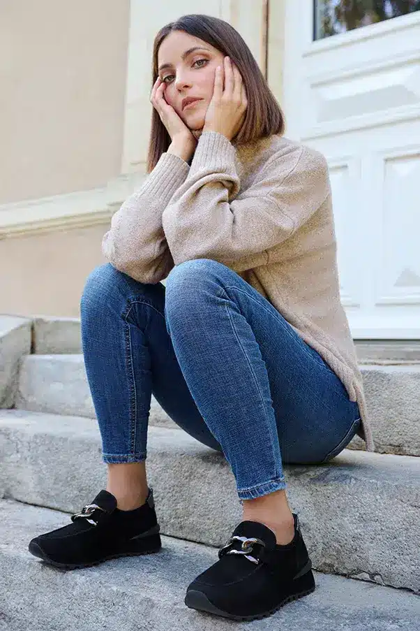 Basket mocassin yoan daim chic femme