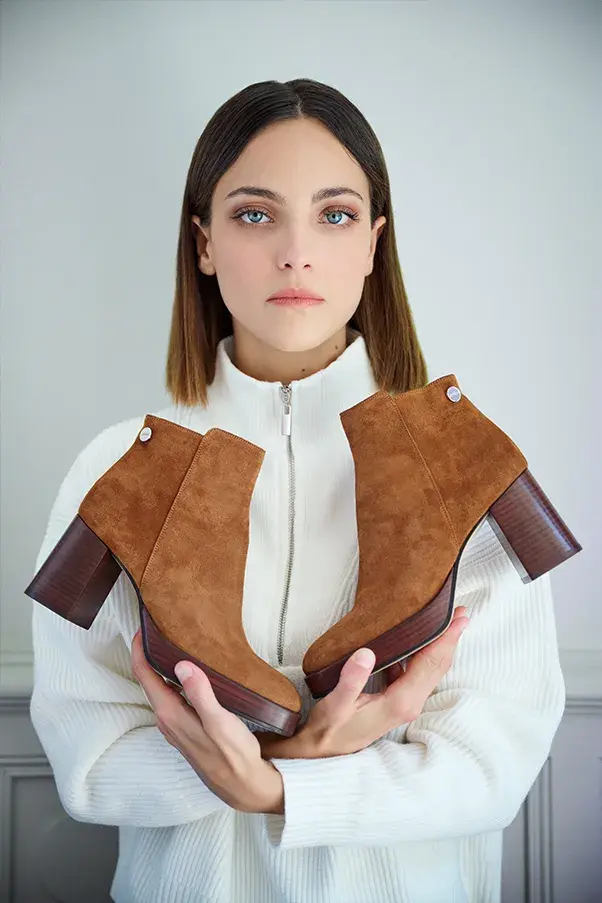 Bottines Pat talon carré femme hiver