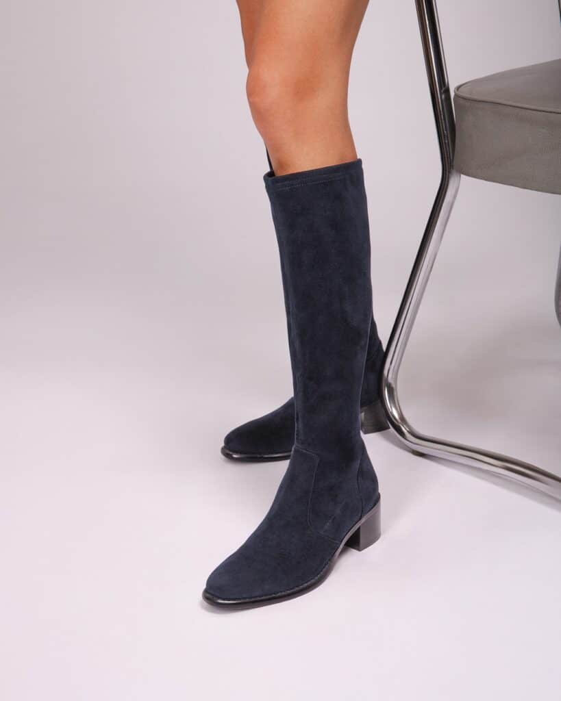 bottes stretch bleu marine diana adige