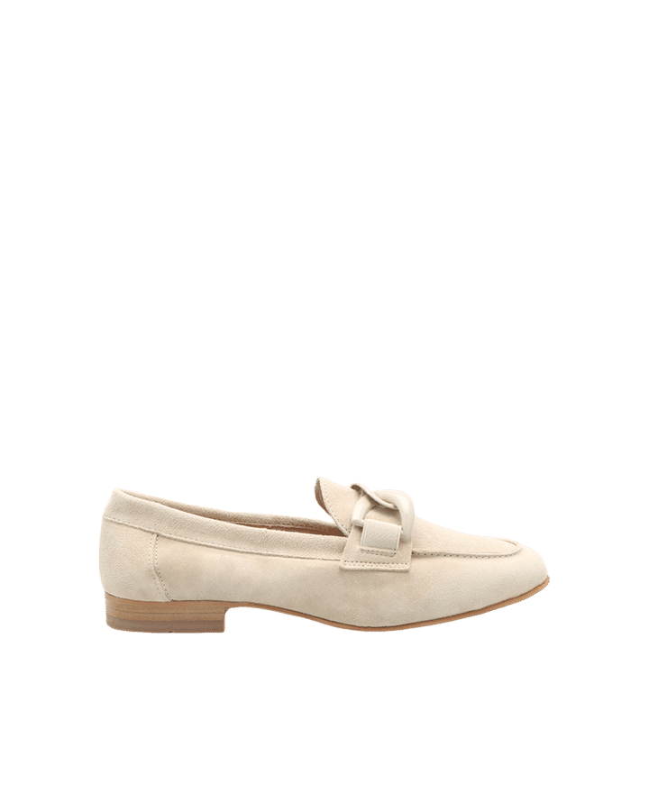 adige mocassin en daim beige