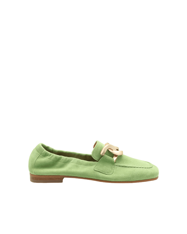 adige mocassin en daim vert jony