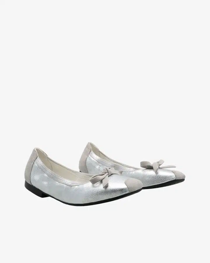 ballerines argentées