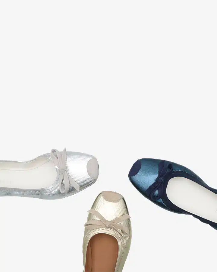 ballerines argentées