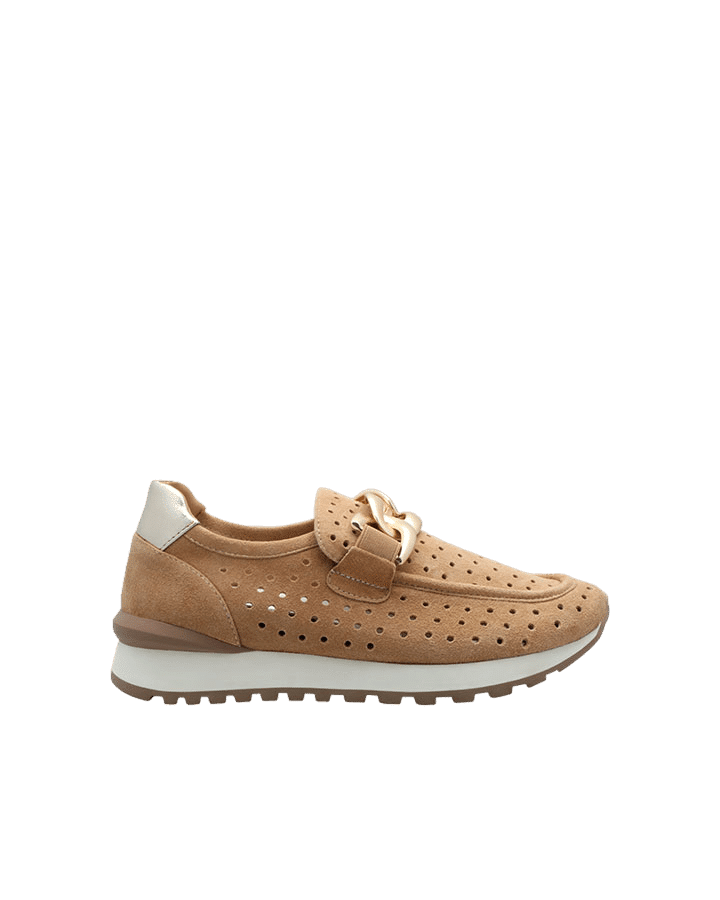 basket sans lacet daim beige yves adige