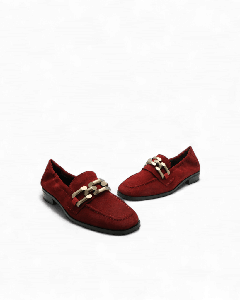 Mocassin à chaîne rouge rubis Jazz