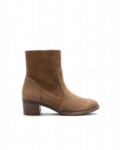 Bottines en daim marron