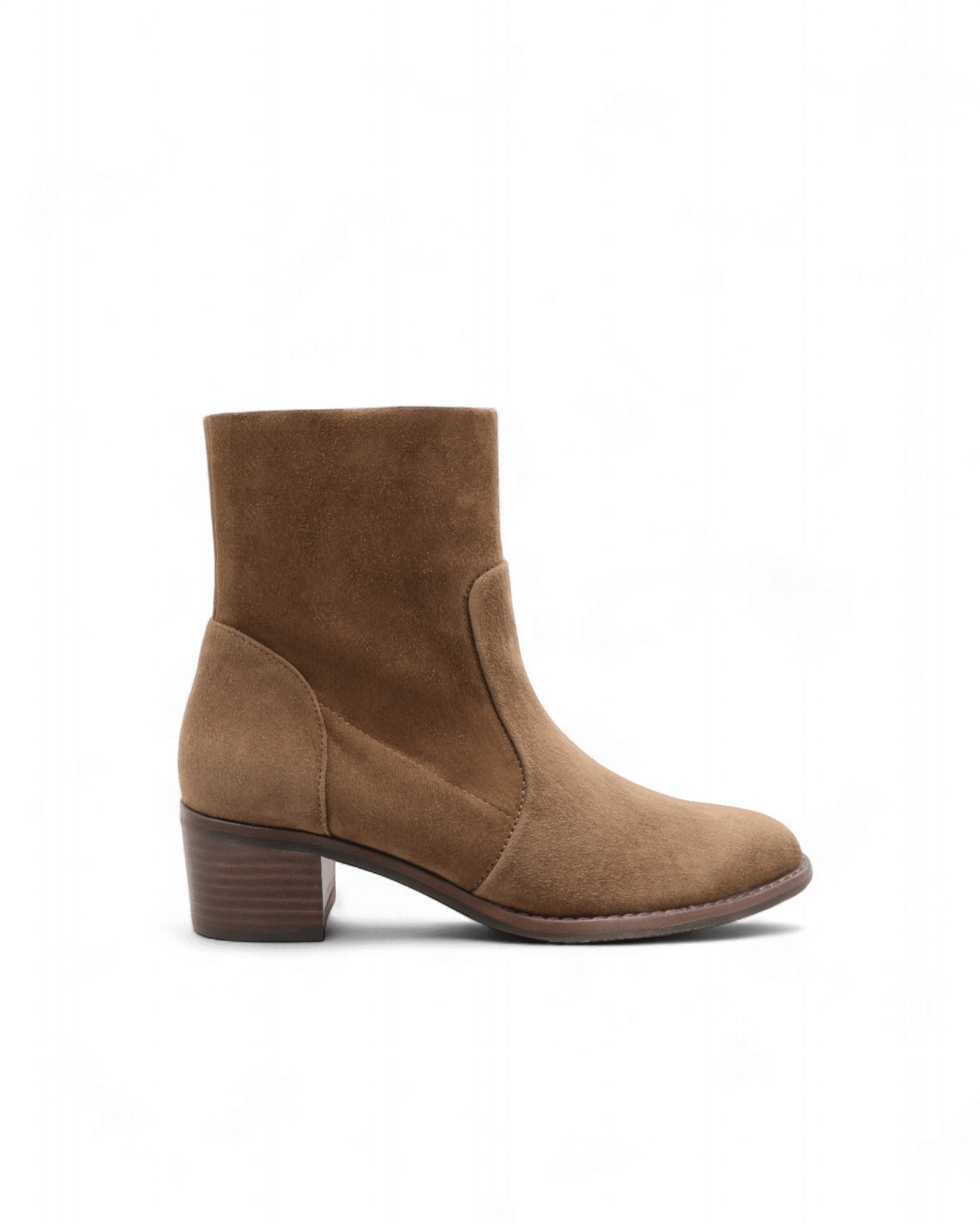 Bottines en daim marron