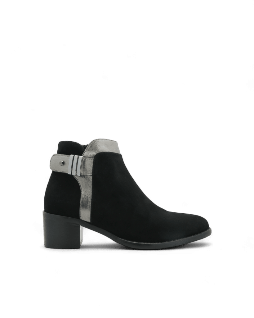 Bottine en daim noir femme Derry Adige