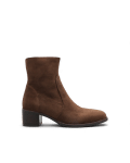 bottine velours marron femme desir adige