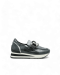 Basket vernie femme grise Xales adige