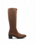 Bottes femme stretch marron
