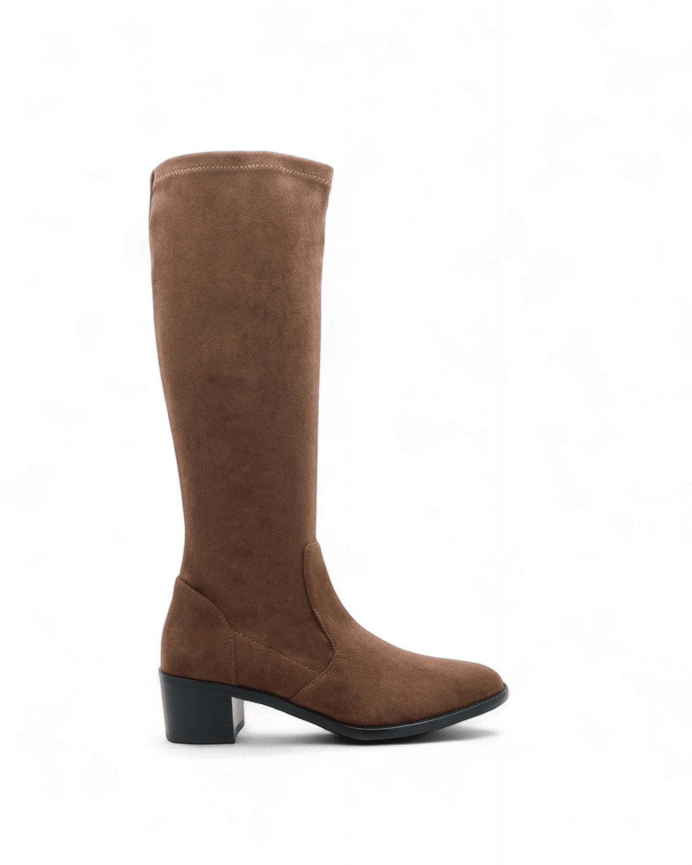 Bottes femme stretch marron
