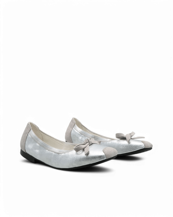 ballerines argentées hic adige