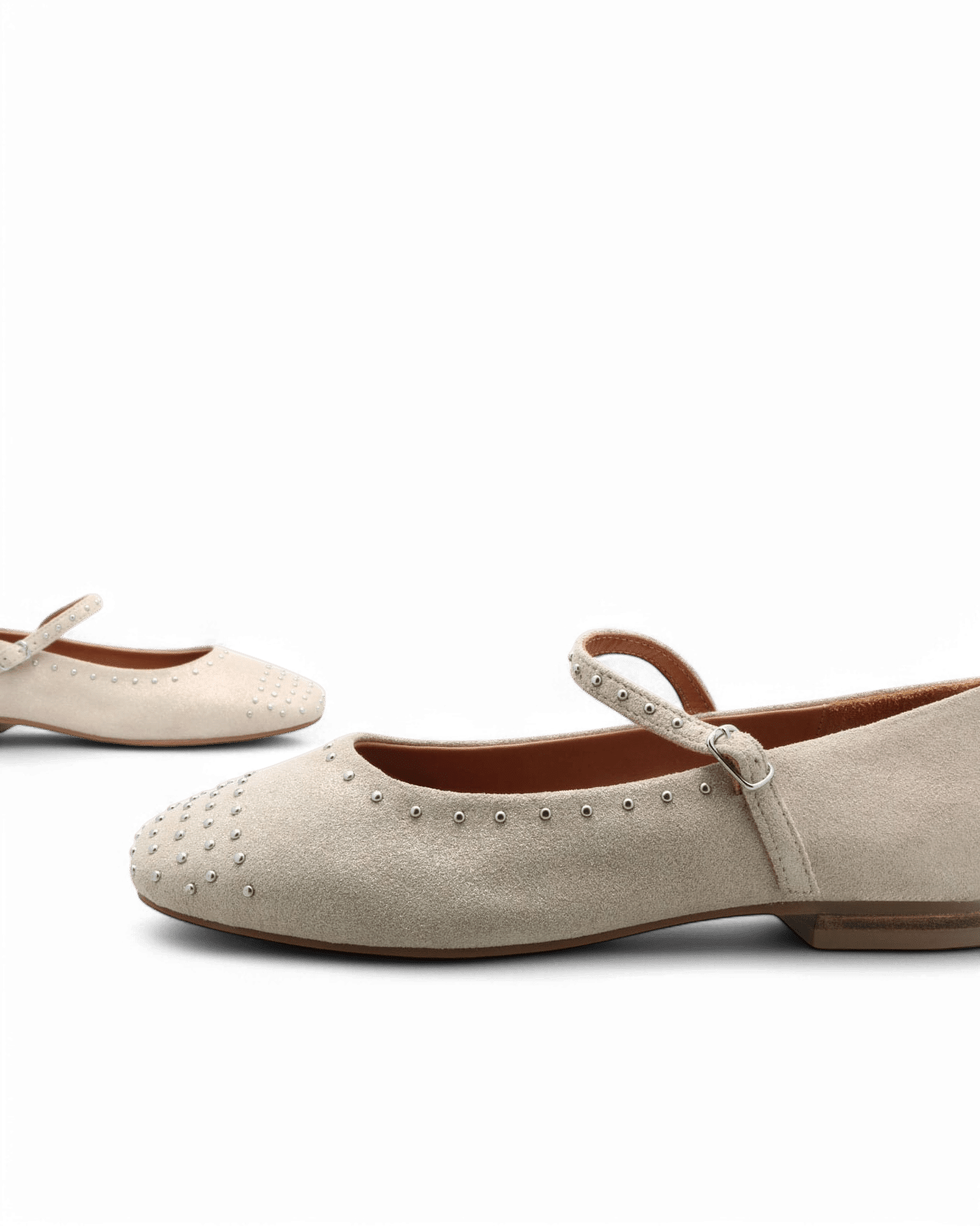 Ballerine clous dorée Hap Adige