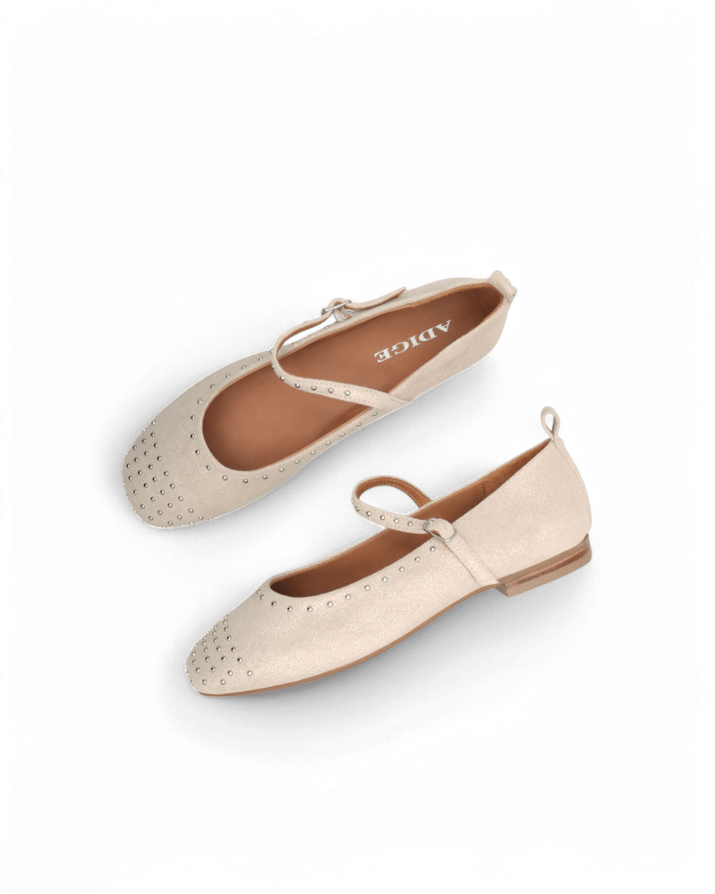 Ballerine clous dorée Hap Adige