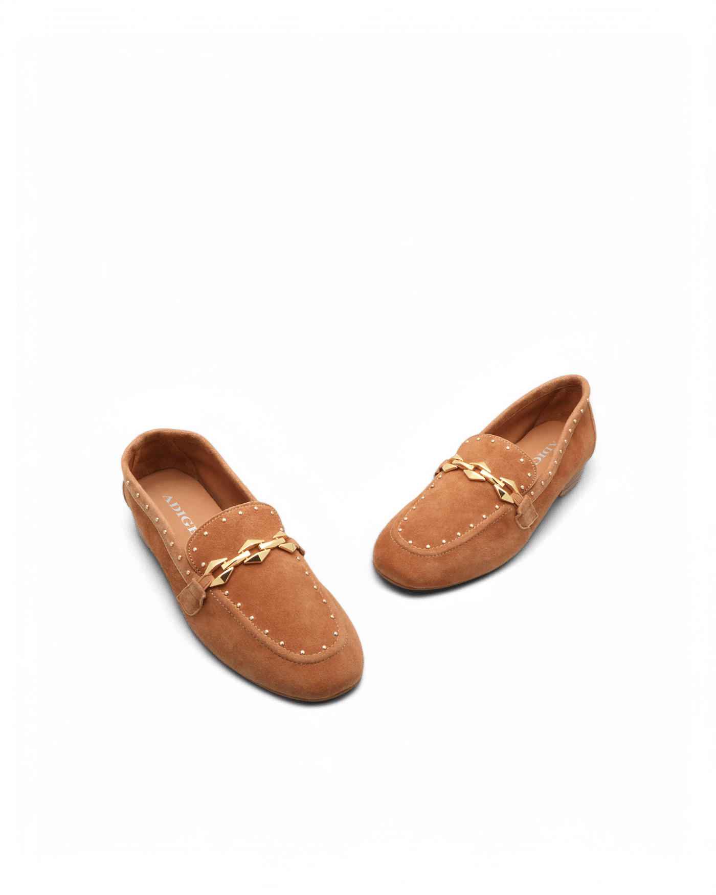 Mocassin en daim femme havane Kama Adige