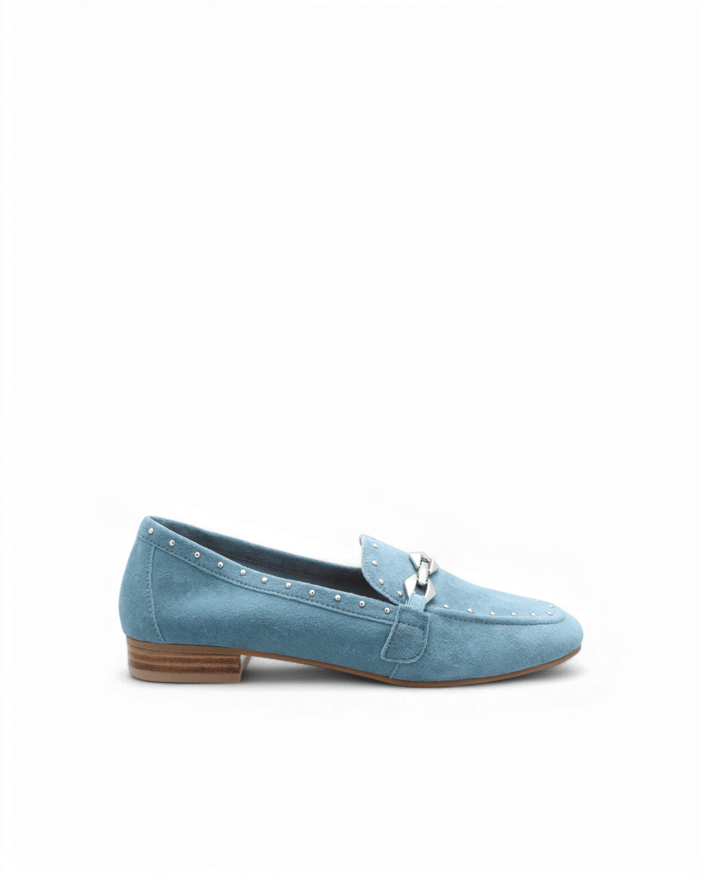 Mocassin en daim femme bleu Kama