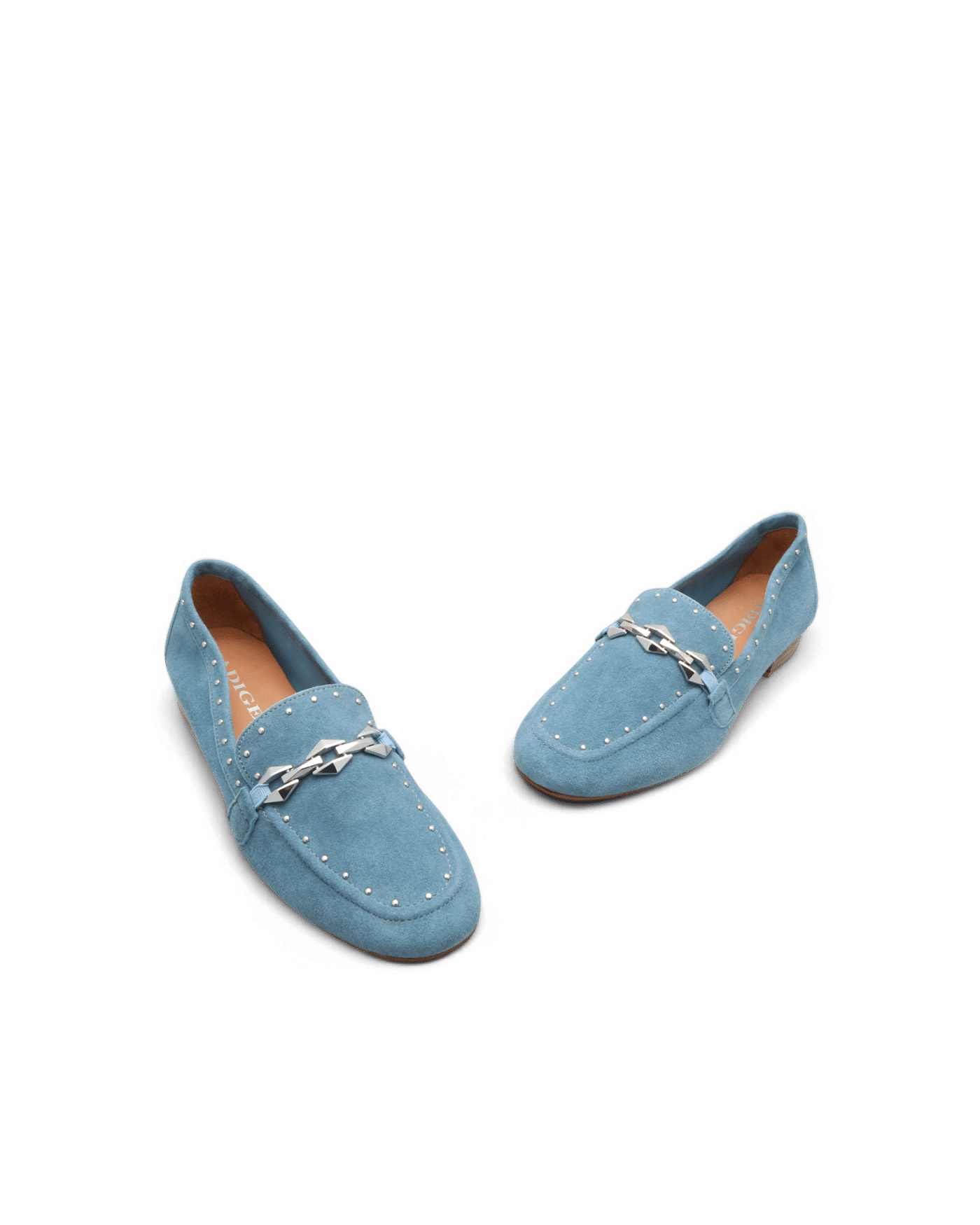 Mocassin en daim femme bleu Kama