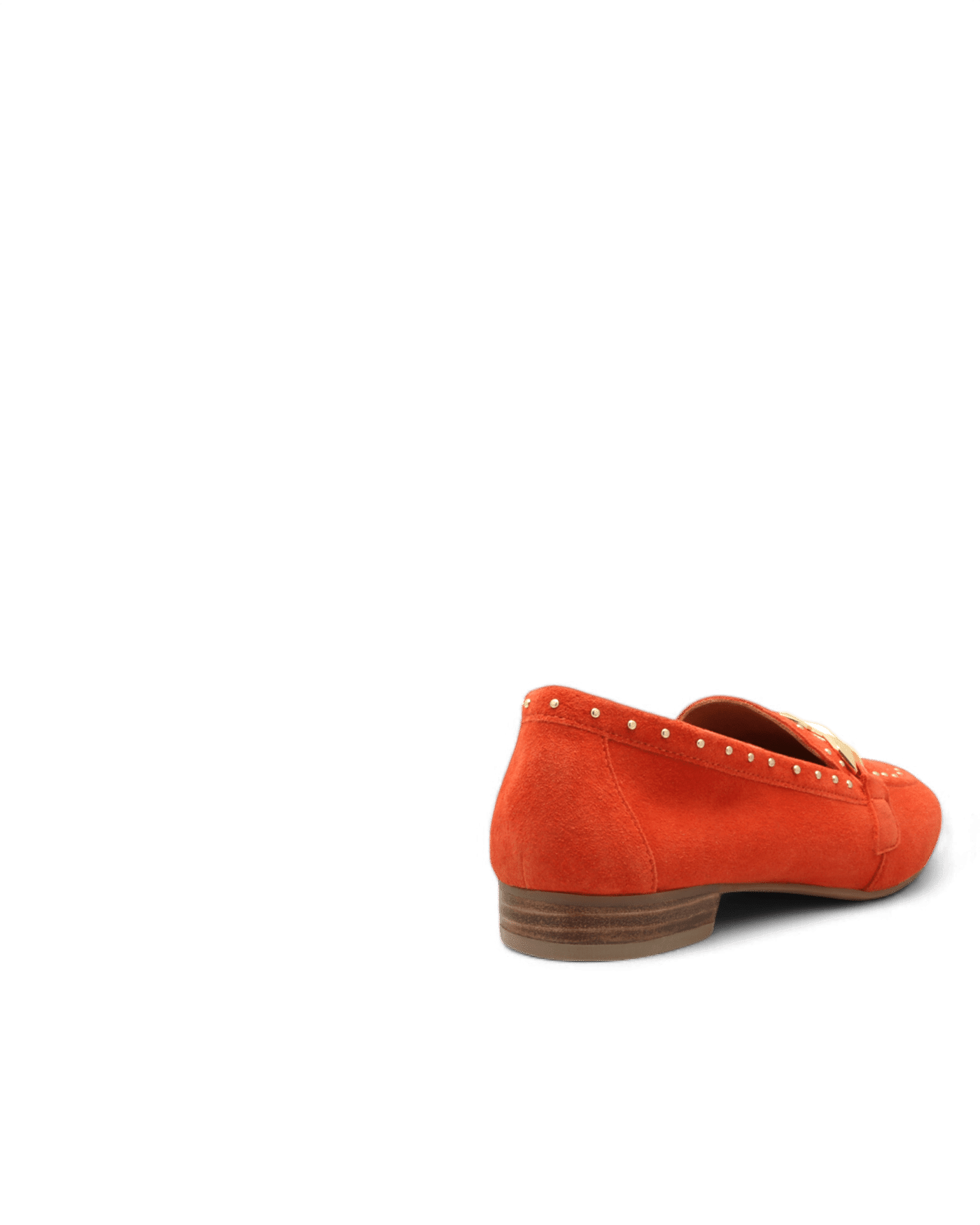 Mocassin en daim femme orange Kama adige
